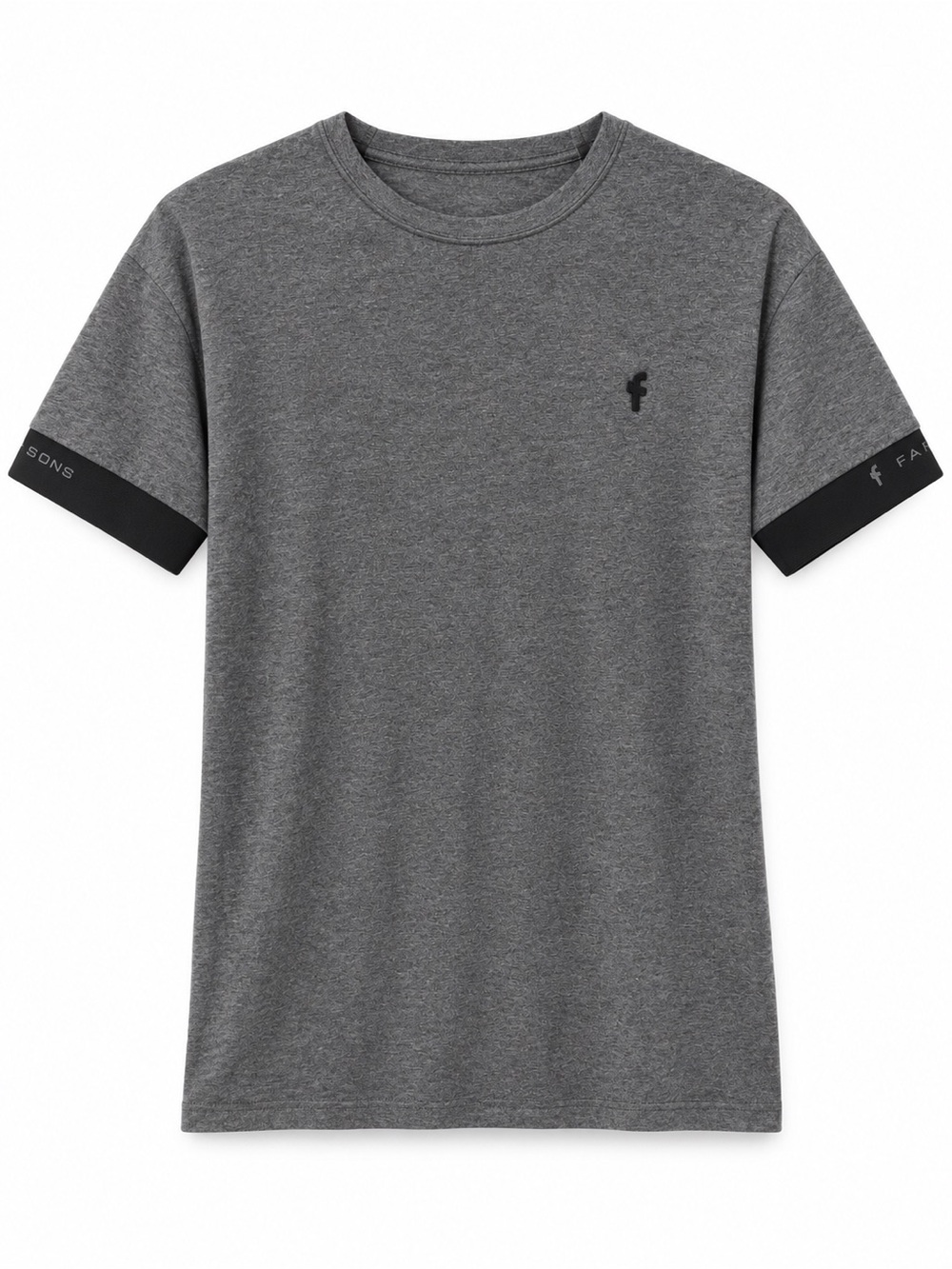 NWT Father Sons Gray Contrast Cuff Fitted T-Shirt Men’s Small